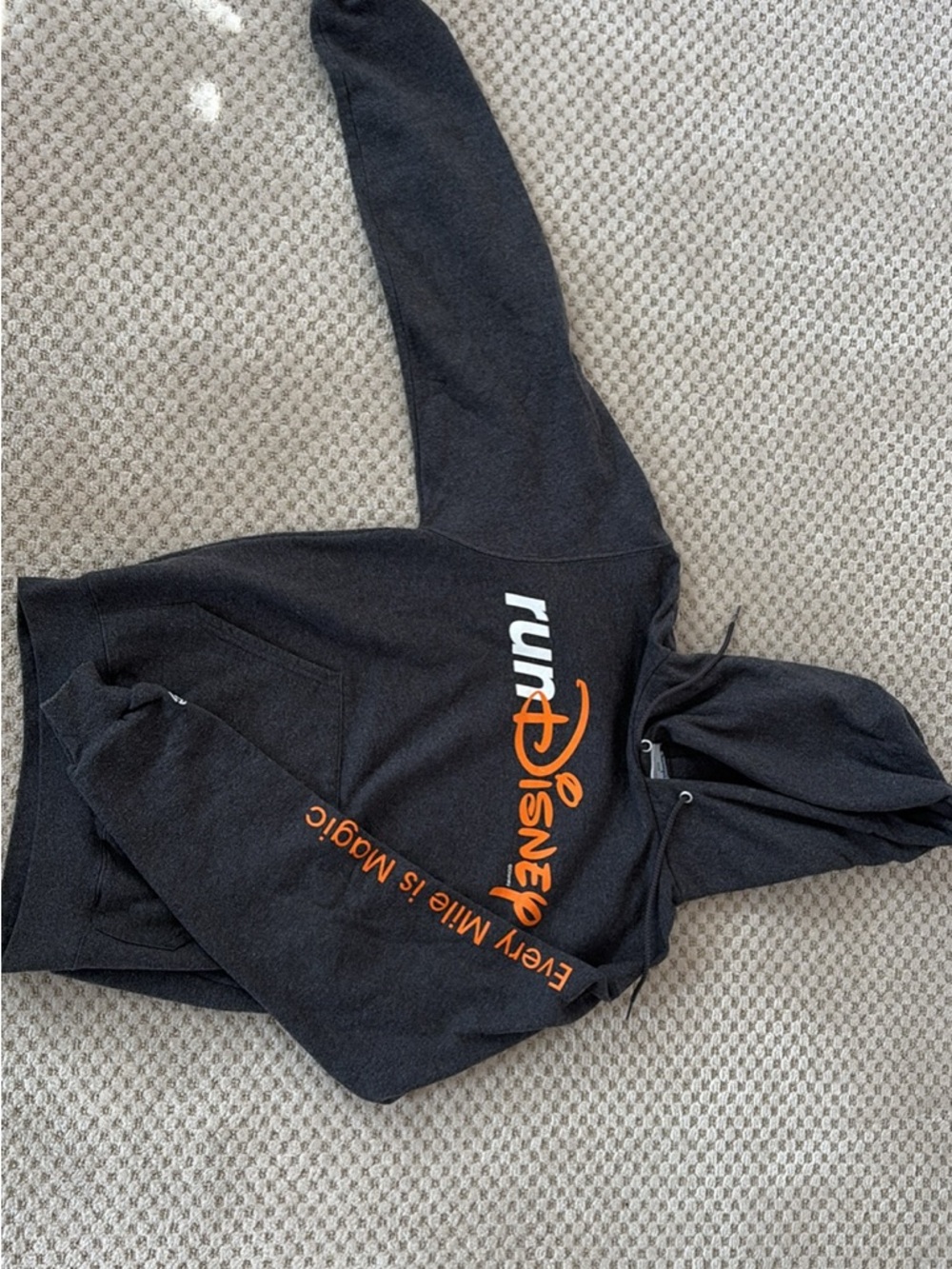 Champion Eco Authentic Gray Hoodie with Multicolor Tag